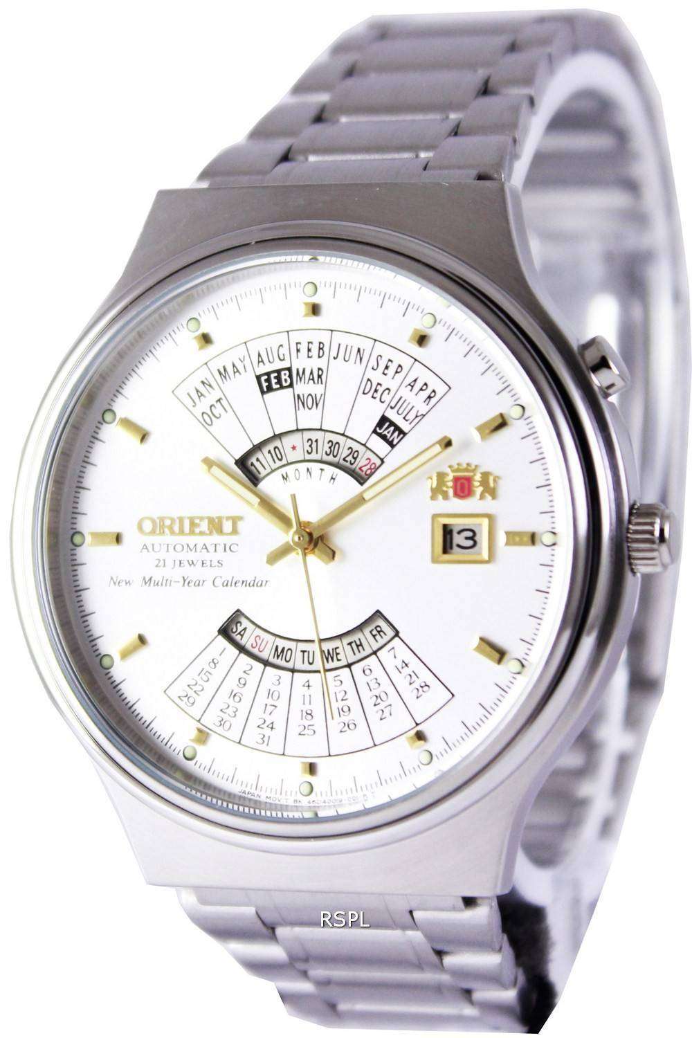 Orient Automatic 21 Jewels Multi Year Calendar FEU00002WW Men's Watch