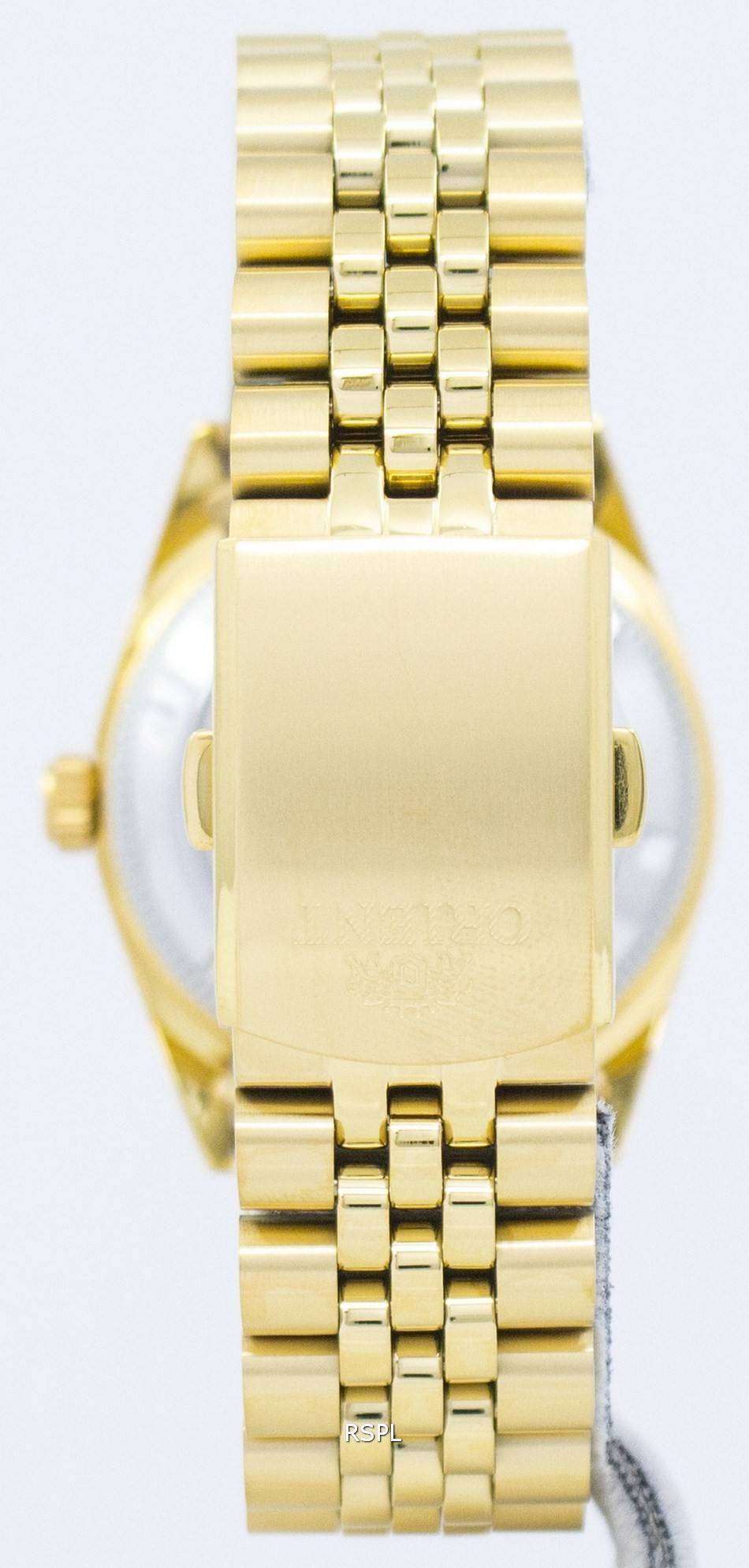 Orient SEV0J004BH President Automatic Gold Japan Made Unisex Watch